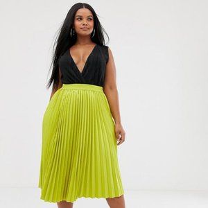 plus size pleated skirts